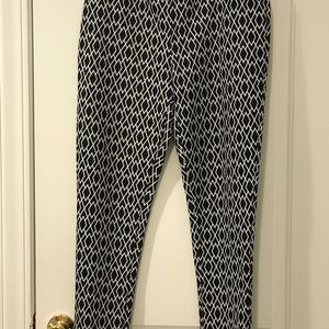 Eat. 1946 Black and White Diamond Design Pant, Size  S